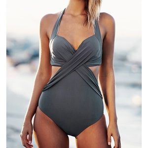 Halter bathing suit